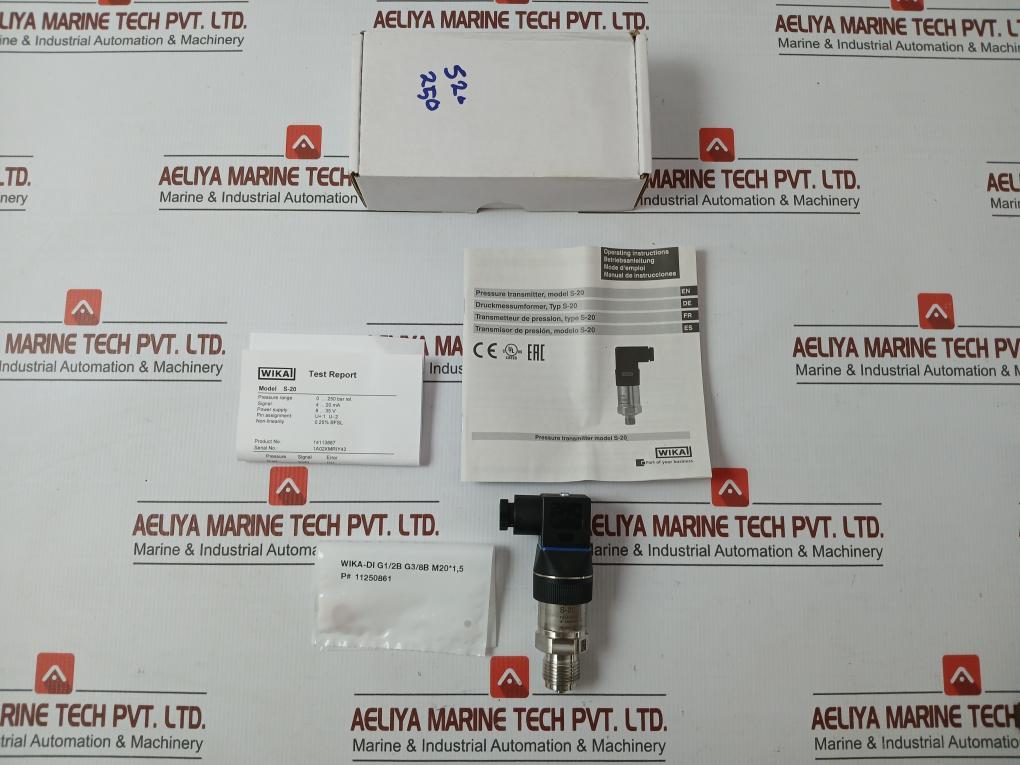 25Ma Pressure Sensor Transmitter Power Supply 8-35V Max. S-20 Brand in Wika