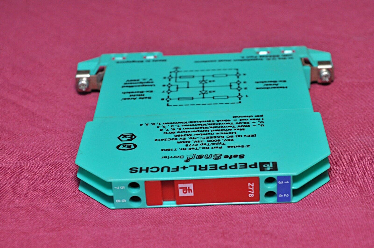 Pepperl+fuchs z-series z778 safe snap barrier 71804 0