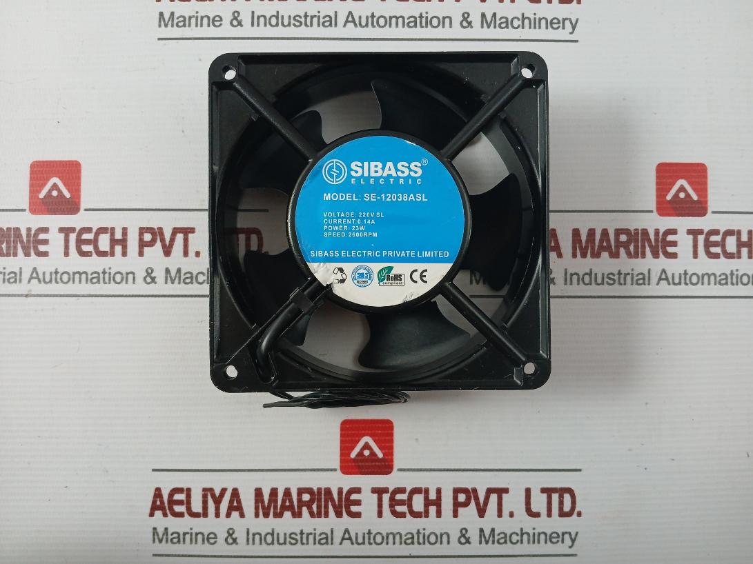 2600 Rpm/220v/23w/0.14 A Part No: Se-12038asl Cooling Fan Sibass