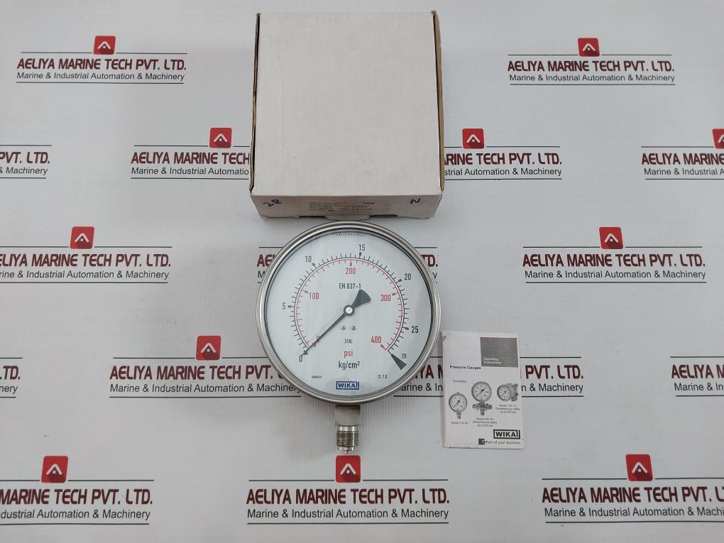 28 Kg/Cm2 & Psi En 837-1 Pressure Gauge Wika 232.50.160