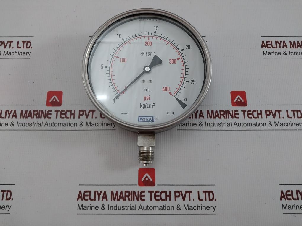 28 Kg/Cm2 & Psi En 837-1 Pressure Gauge Wika 232.50.160