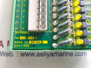 Cegelec controls 20Ã—4358a1sr 16 way digital input panel
