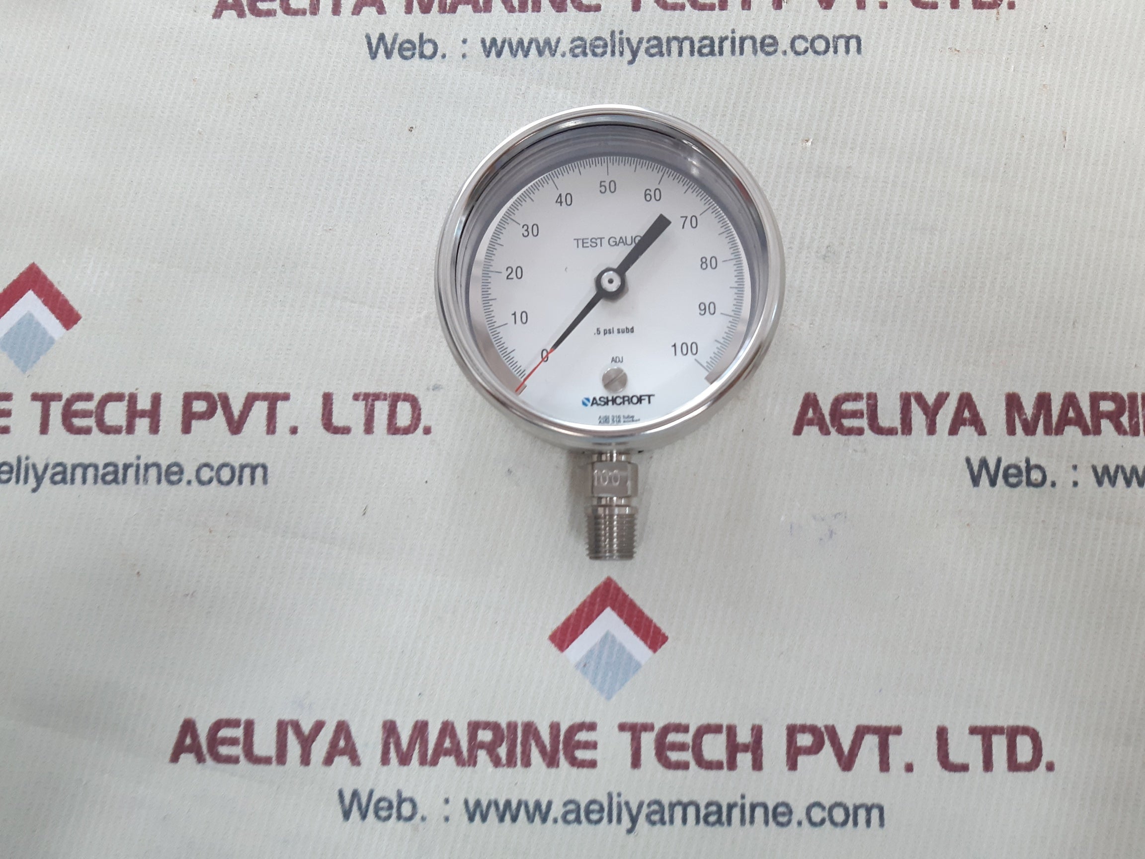Ashcroft .5 Psi Subd Test Gauge 16233 01