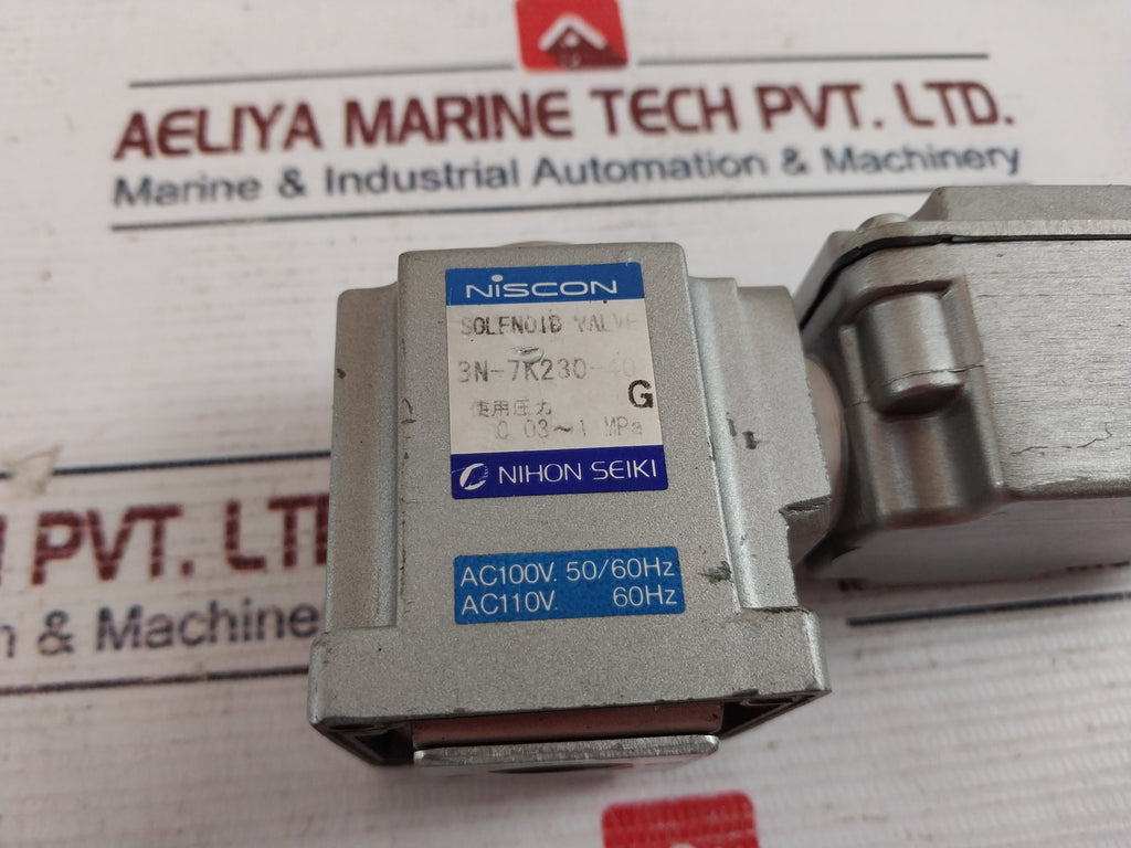 Niscon Nihon Seiki Bn-7K230-40 Solenoid Valve 100V 50/60Hz – Aeliya Marine