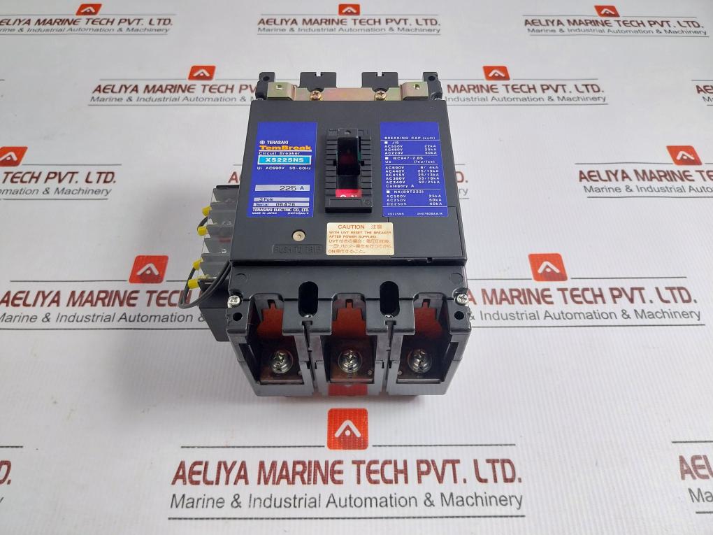 3-Poles-Tembreak-Circuit-Breaker-Ac690V-50-60Hz-2H0548Sab-225A-Terasaki-Xs225Ns-208932-1