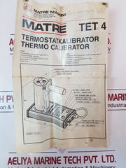 Matre Maskin Tet4 Temperature Calibrator 220Vac