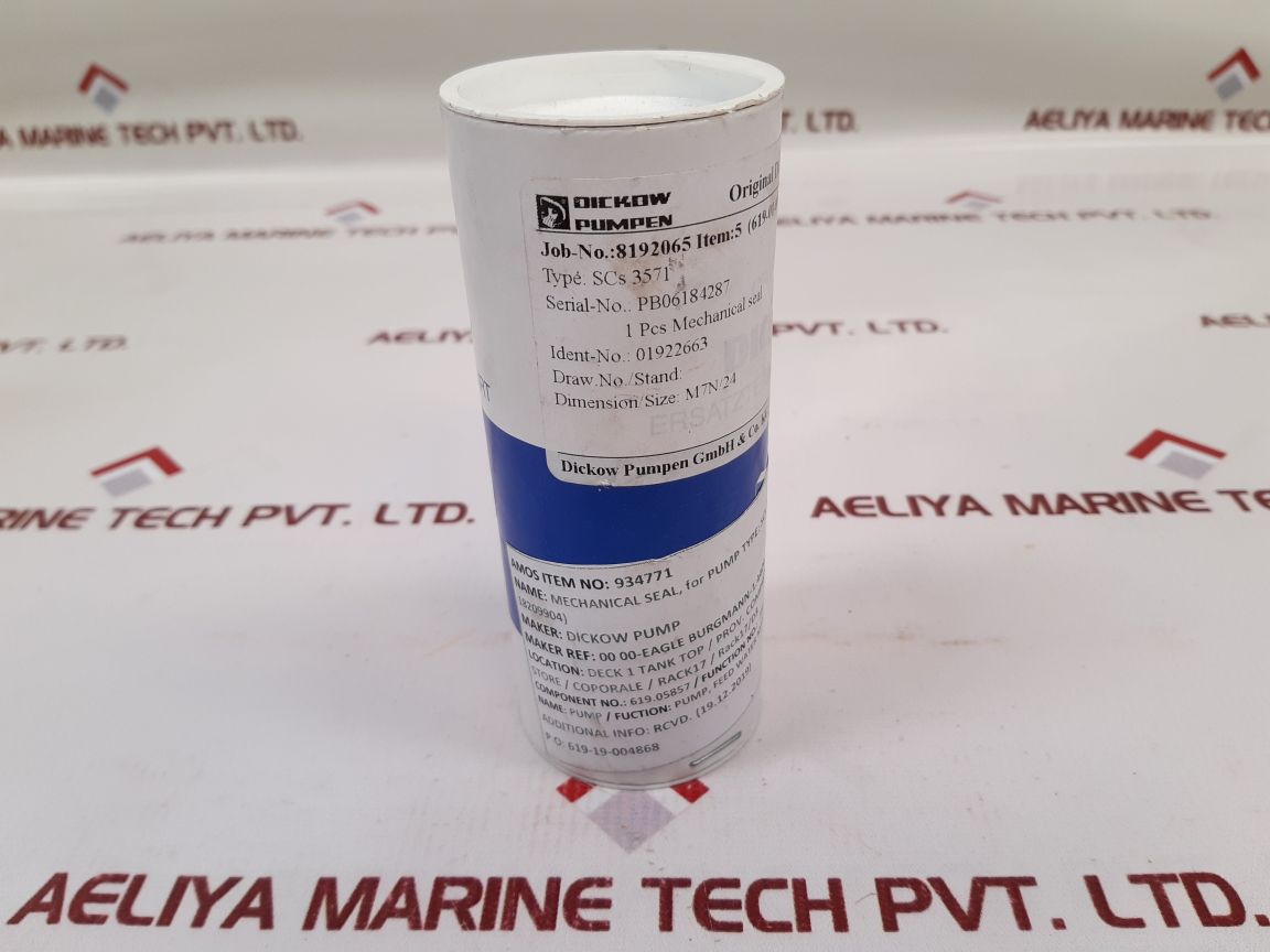 Dickow pumpen scs 3571 mecanical seal for pump