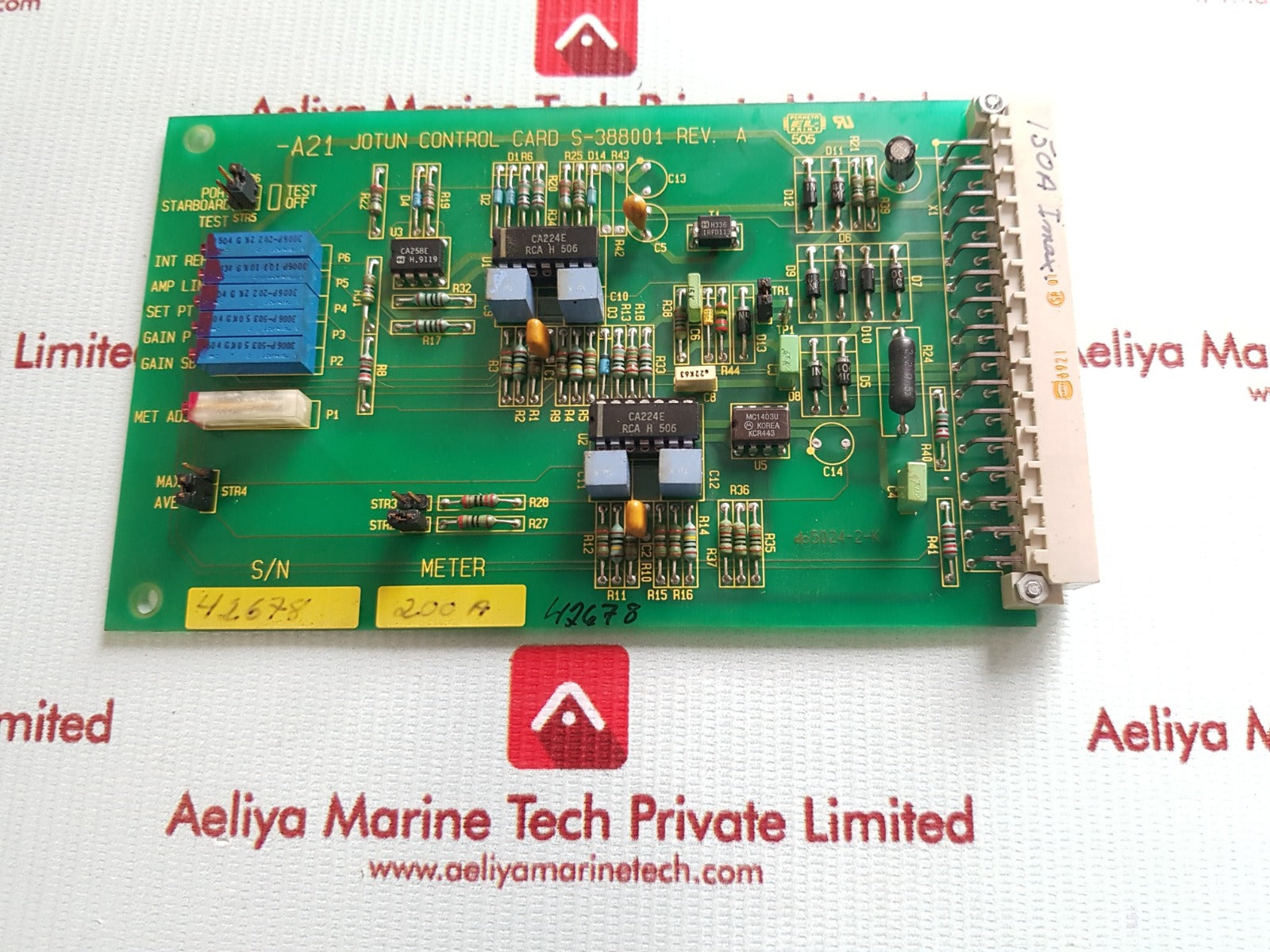 Jotun Control Card S-388001 Rev.A Pcb Board