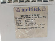 3 Phase Current Over Trip Relay 5a 230v 50/60hz By Multitek M200-A3o