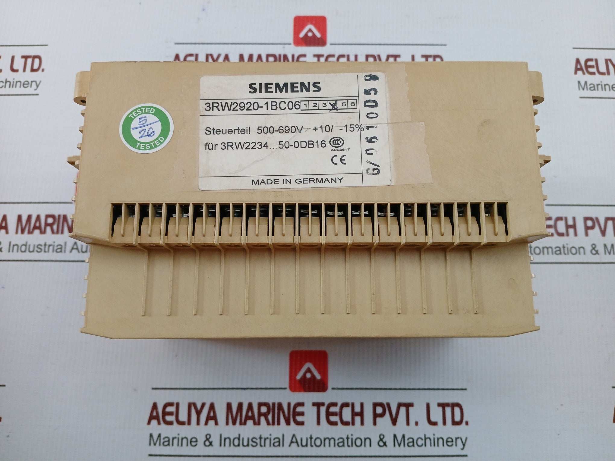 3rw2920-1bc06  Siemens Spare Control Unit 500-690v 40˚C-55˚C - 100-12v