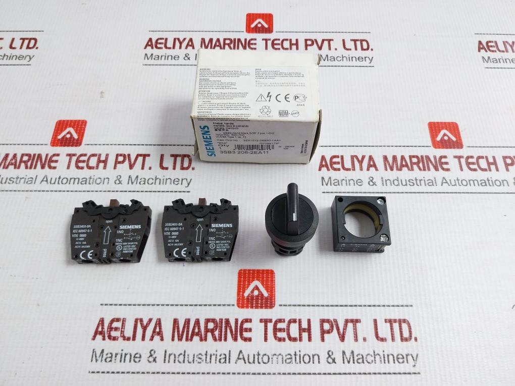 3sb3208-2ea11 Rotary Selector Switch With Block Base 400v Brand Siemens