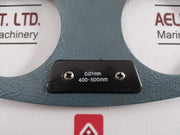 400-500 X 0.01 Mm Outside Micrometer With Adjustable Anvil Set 0.01Mm 475Mm