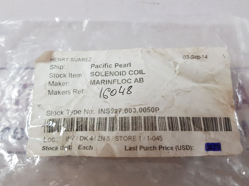 400125-197 solenoid coil 230v~ ac