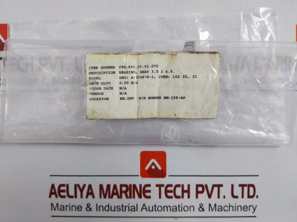 4027G97P-1 Bearing, Gear 3.5 X 4.5
