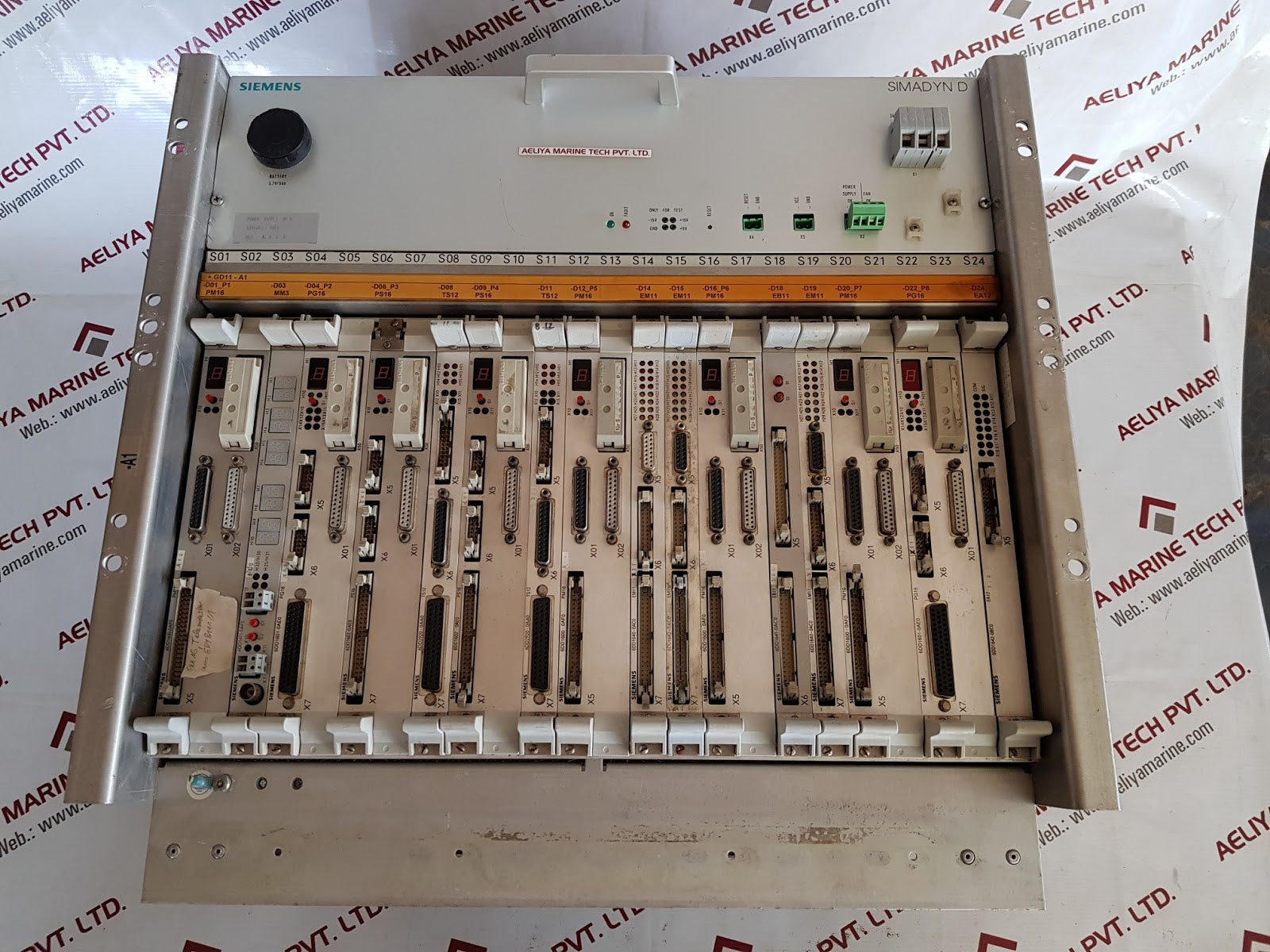 Siemens Ge.465 682.9012.00 Simadyn D Sr8 Plc Rack