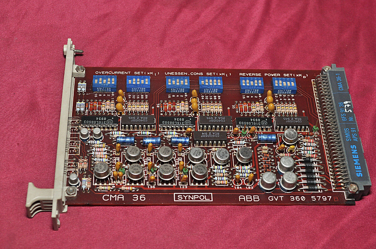 Abb Synpol Cma 36 Gvt 360 5797B Siemens Cma 36-1 Terminal Board