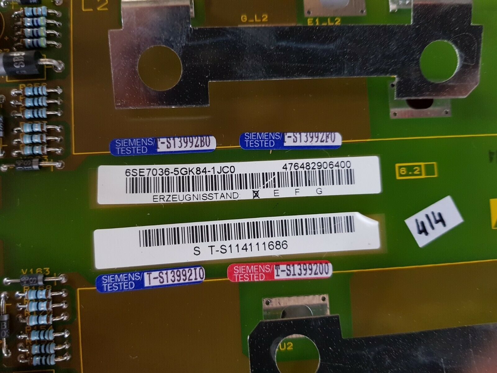 Siemens 6se7036-5gk84-1jc0 pcb card