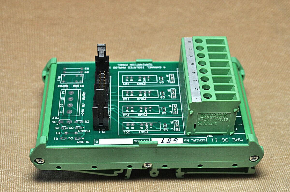 Cegelec Control Mae 96-11 4Channel Isolated Analog I/O Termination Panel