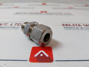 4571 14S Stainless Steel Straight Compression Fitting With Male Thread