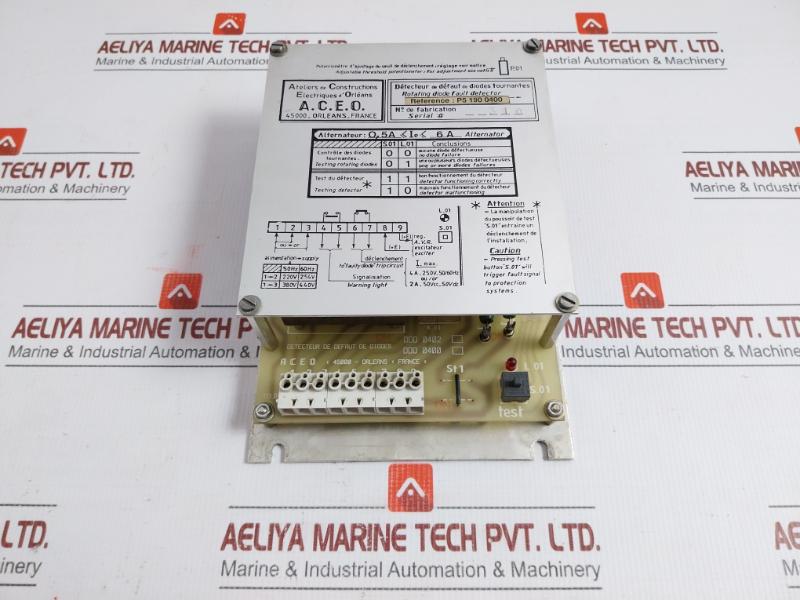 4a 250v 50/60hz Rotating Diode Fault Detector P5 190 0400 By A.C.E.O