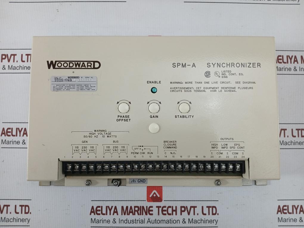 50/60 Hz Lwoodward 9905-001 Spm-A Synchronizer