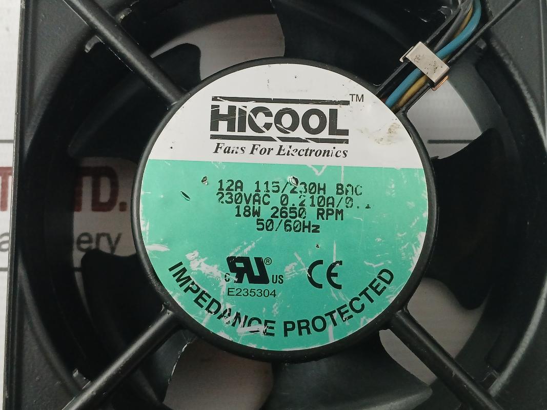 50/60hz Axial Cooling Fan 12a 115/230h Bac Brand Hicool