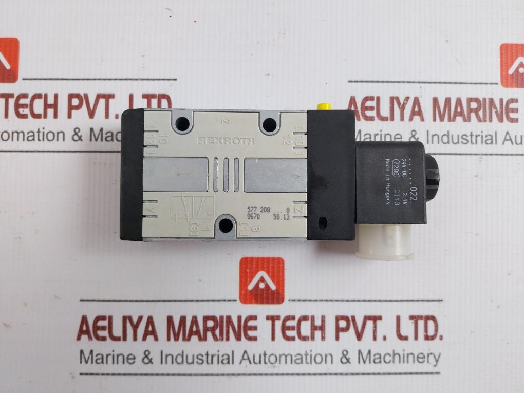 577 208 … 0 Pneumatic Valve By Rexroth 24V Dc Used Condition