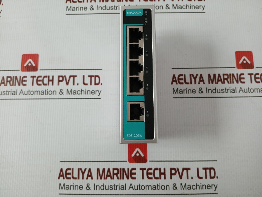 5 Port Ethernet Switch Part No. Eds-205a Moxa Rev 2.1.0