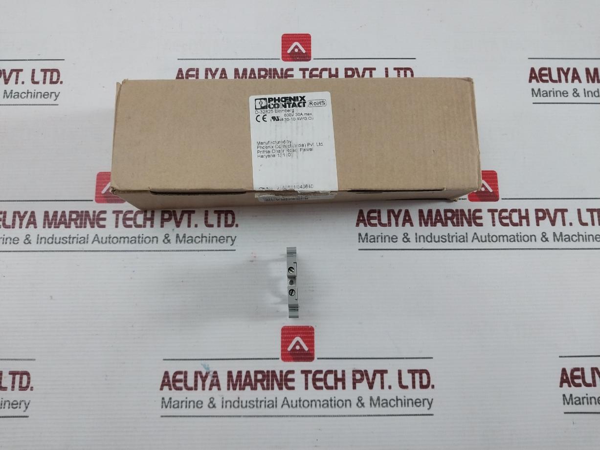 600V 30A Max Din Rail Terminal Block Uk 5N-e Phoenix Contact (1 Box = 50 Pcs)