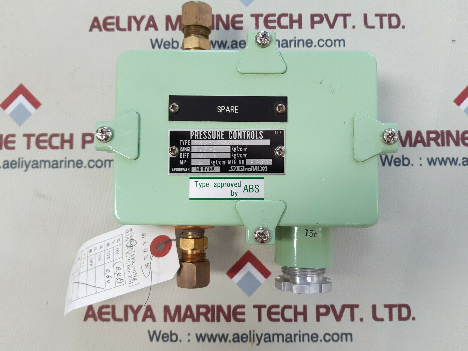 Saginomiya yns-c102wkq pressure controls ff037