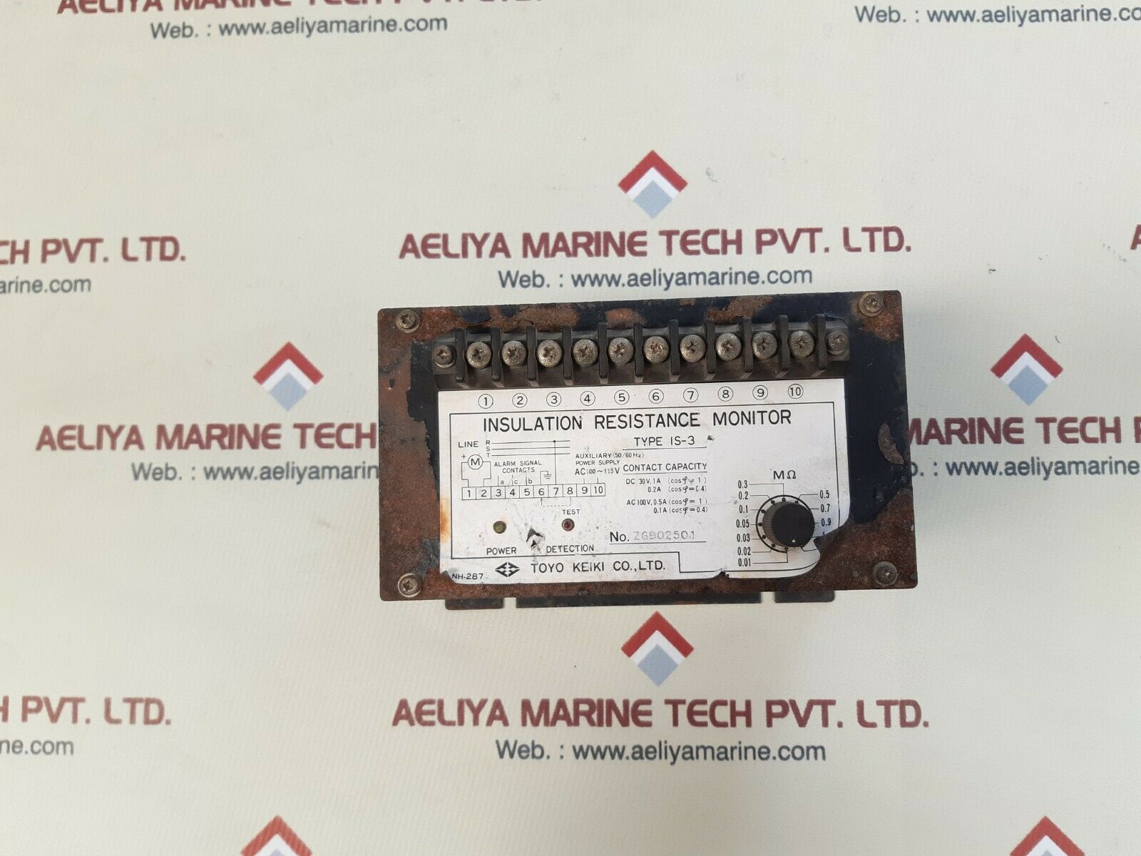 Toyo Keiki Is-3 Insulation Resistance Monitor 100-115Vac Dc30V,1A 50/60Hz