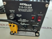 Newmar 115-12-20a dc power supply 12v 20a