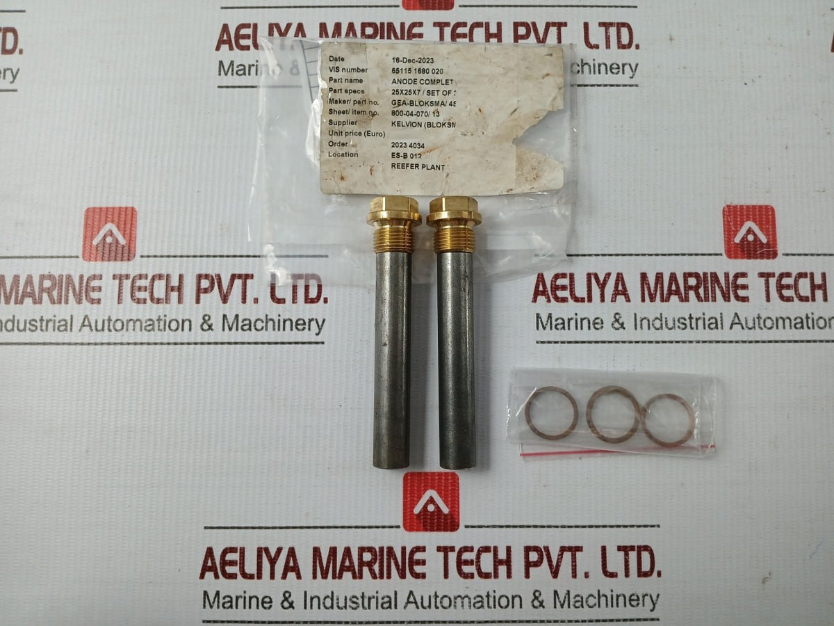 65115 1680 020 Gea-Bloksma Anode Complete In New
