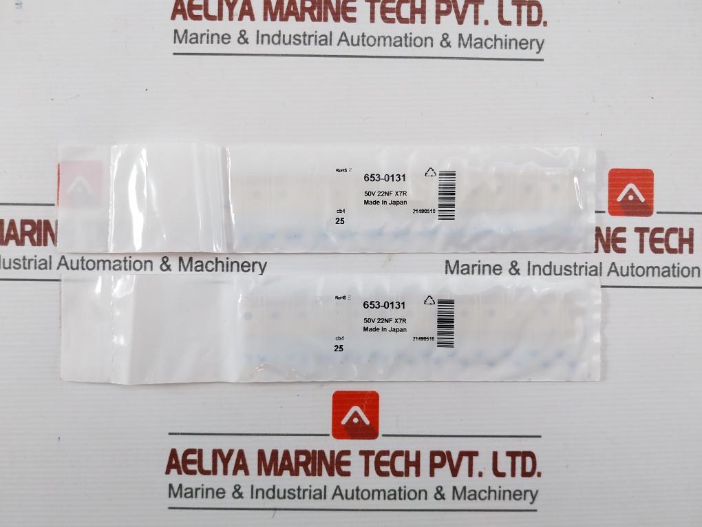 653-0131 Disc Ceramic Capacitor 50v 22nf X7r (1pack = 25pcs)