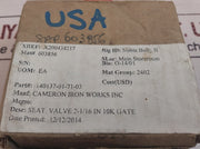 Cameron 140137-01-71-03 Seat Valve Rev: 02