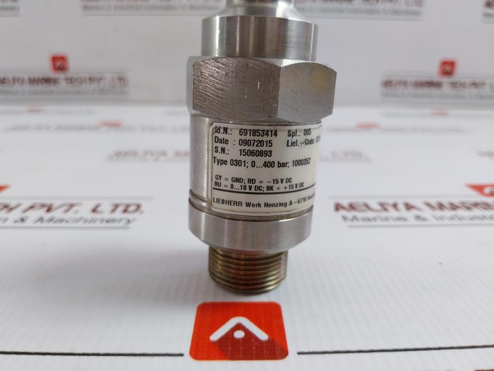 8-M 691853414 Pressure Transmitter With Cable By Liebherr 0-400bar