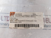 Parker 4D013Q510101B1/10-40Bar/X-ext Hydraulic/Adjustable 4/2 Directional Valve