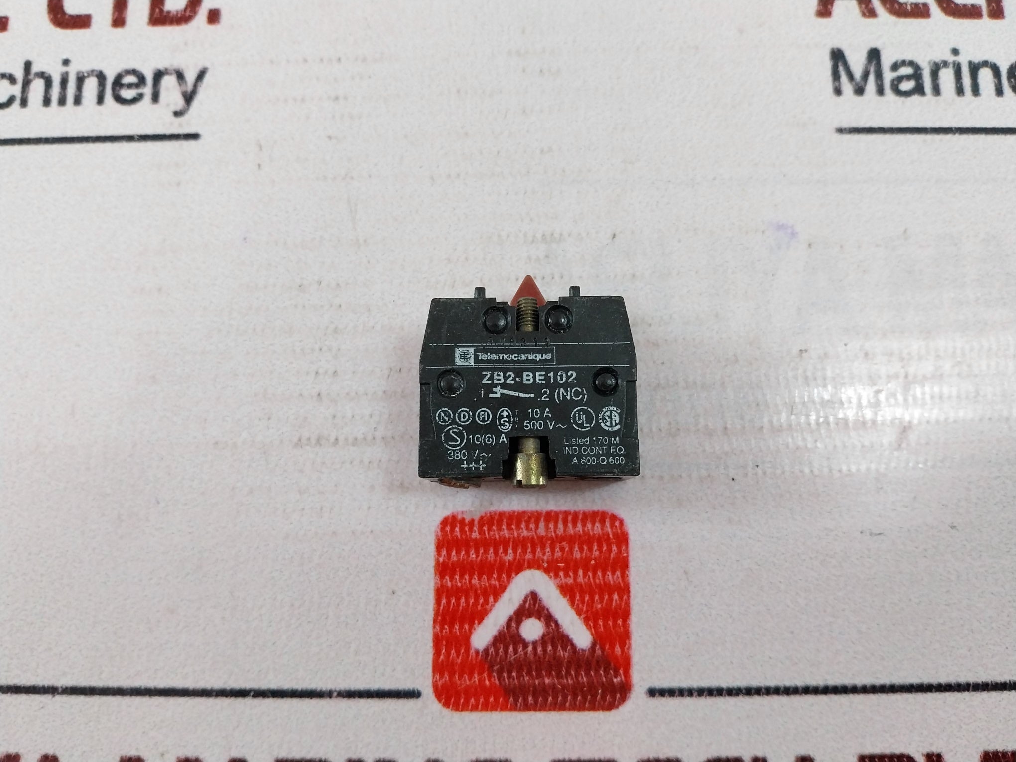 Telemecanique Zb2-be102 Contact Block 380V~
