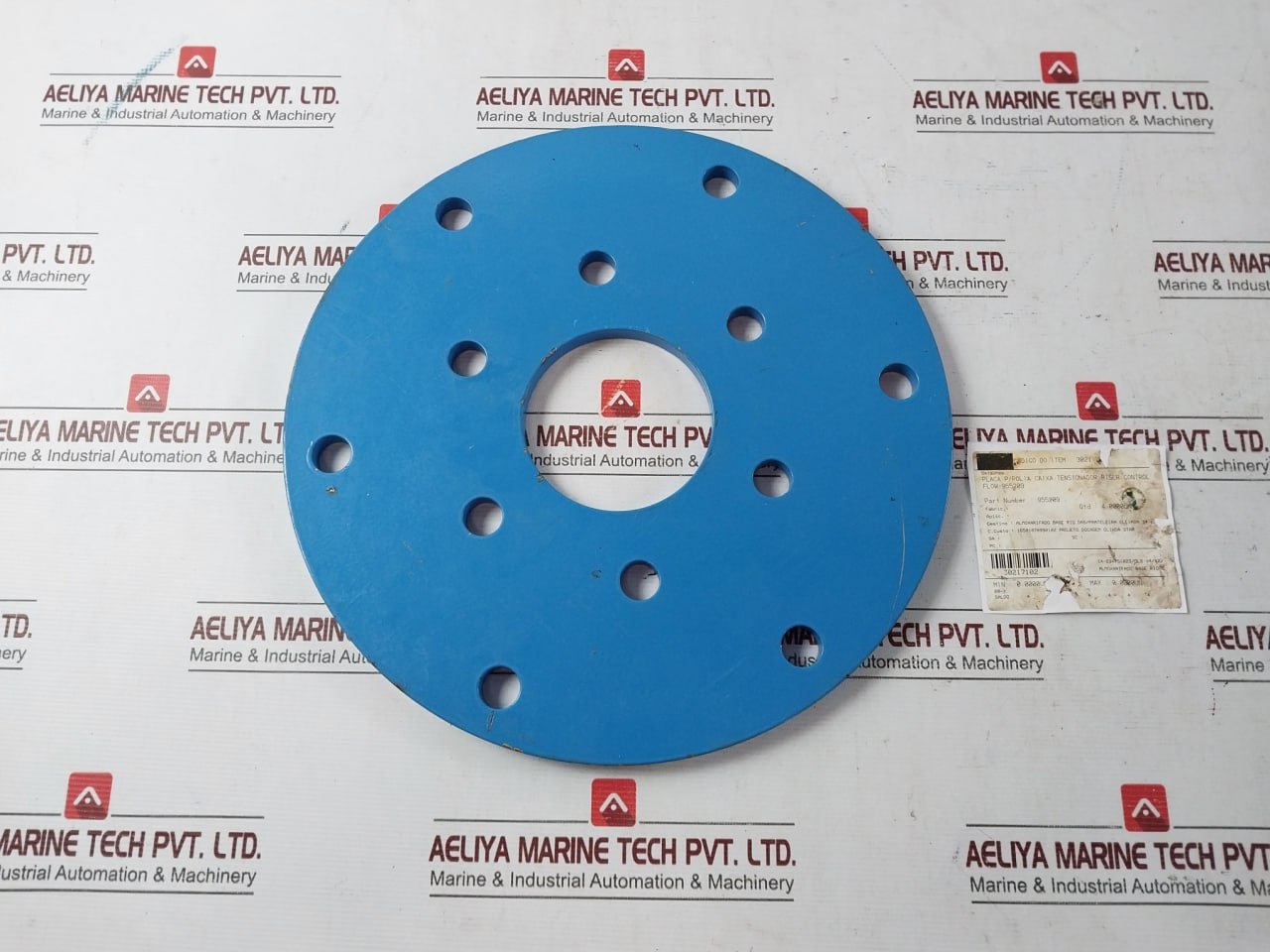 955209 Plate For Box Pulley, Riser Tensioner Control Flow