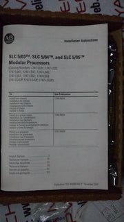 Allen bradley slc 5/03 cpu slc 500 1747-l532 e 8