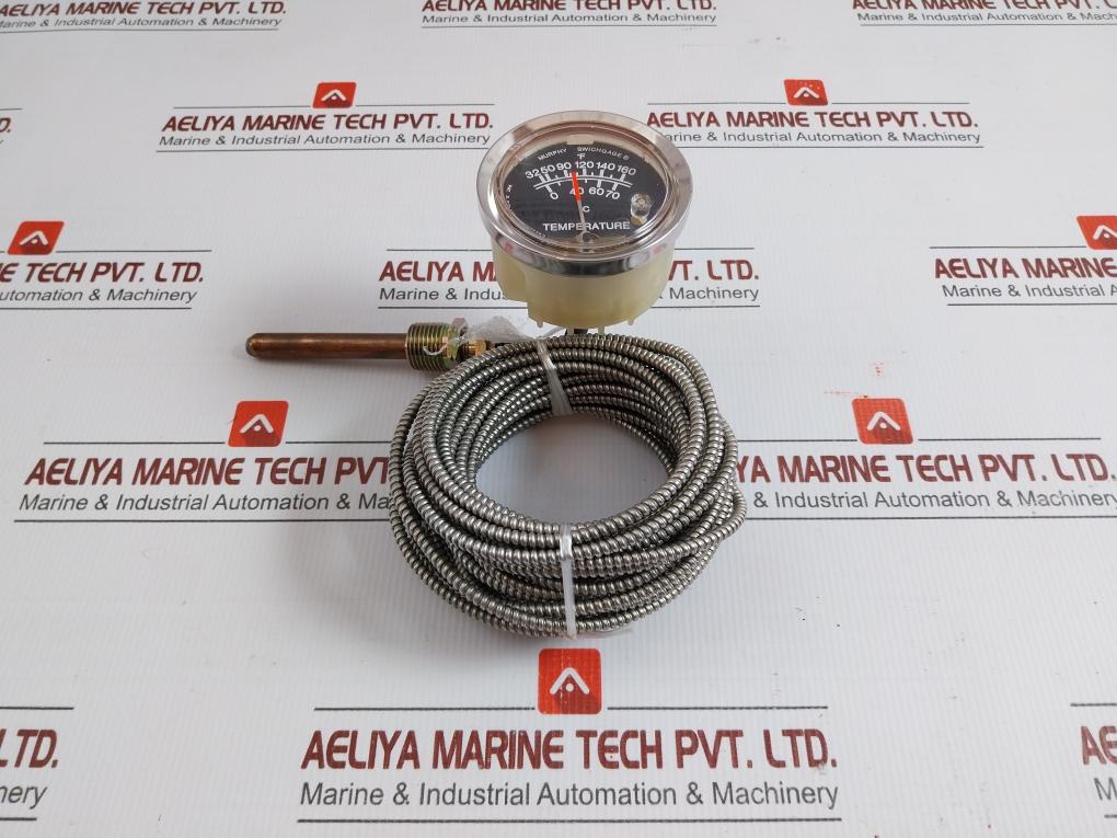 A25tg-160-S25-1/2 Murphy Swichgage Diaphragm-Actuated Temperature Gauge - 850 Gm