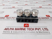 Abb 7959116 Pressure Gauge Block G1/4” Double 10Bar
