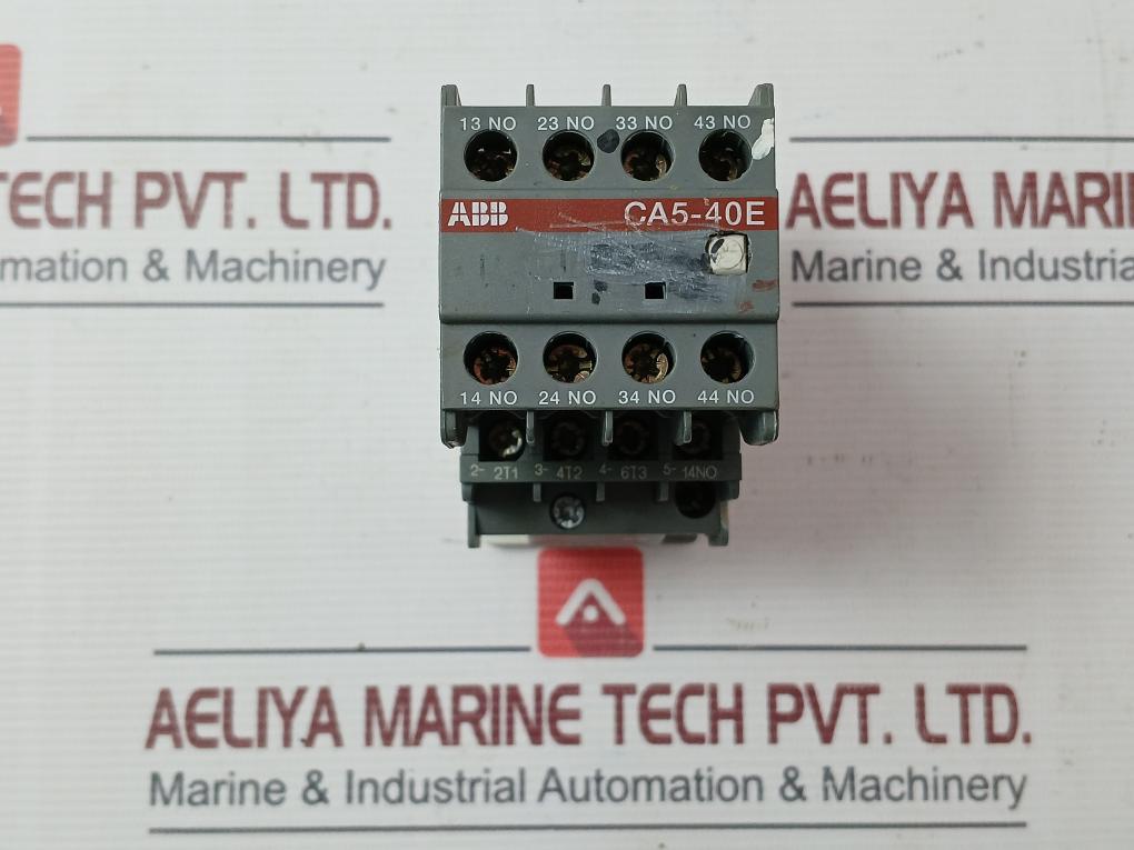 Abb Ca5-40E Auxiliary Contact Block 220-230V 50Hz 30A 16A Awg 10-18 Cu Str 75ËšC