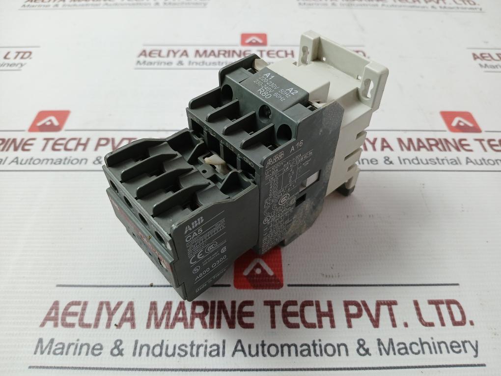 Abb Ca5-40E Auxiliary Contact Block 220-230V 50Hz 30A 16A Awg 10-18 Cu Str 75ËšC