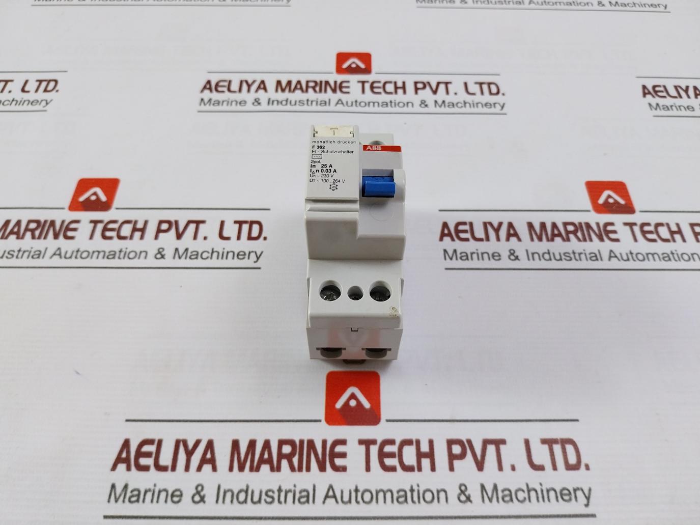 Abb F 362 2 Pole Residual Current Operated Circuit Breaker 25A0306