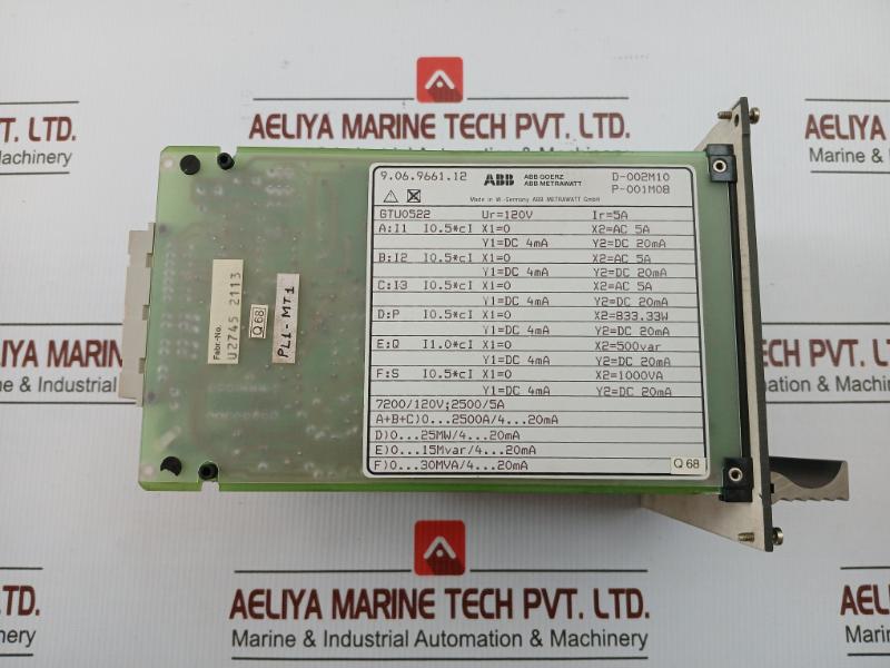 Abb Gtu0522 Multi-Transducer Industrial Control Unit