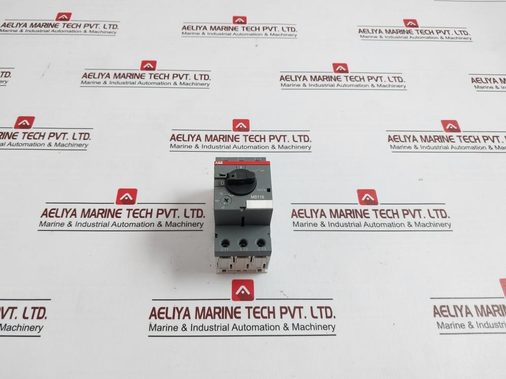 Abb Ms116 Manual Motor Starter 1Sam250000R1008 600V Ac 10A 6Kv Ip20/Ip10