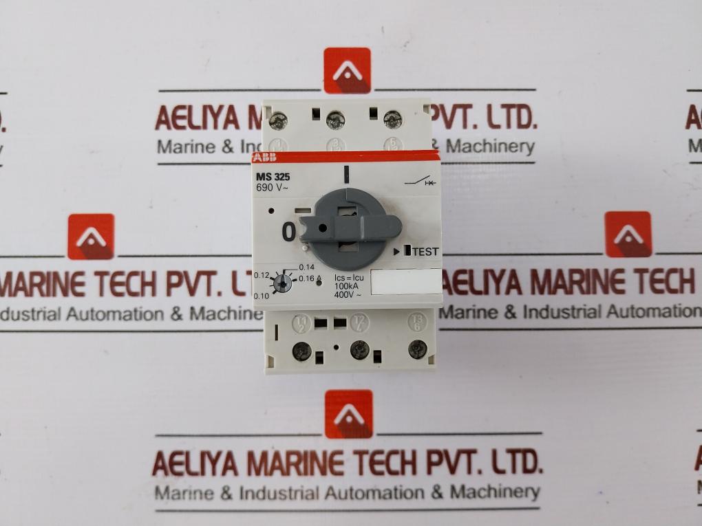 Abb Ms325 Stotz-kontakt Gmbh Motor Starter 0.10-0.16 A 690 V~