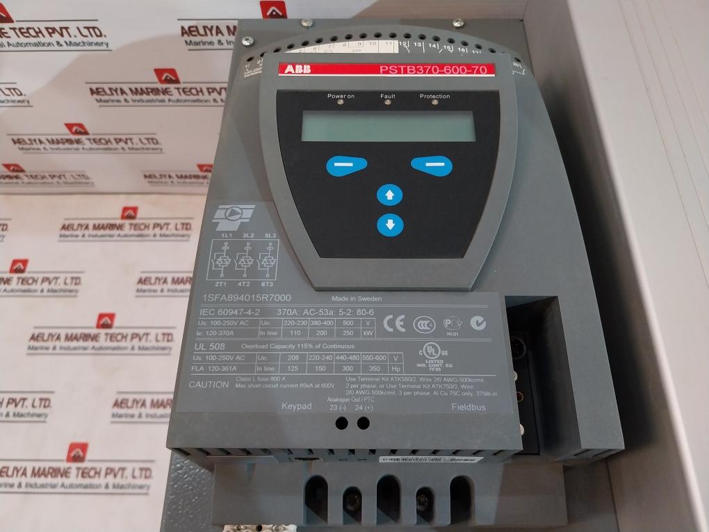 Abb Pstb370-600-70 Soft Starter 100-250V 50/60Hz 120-370A