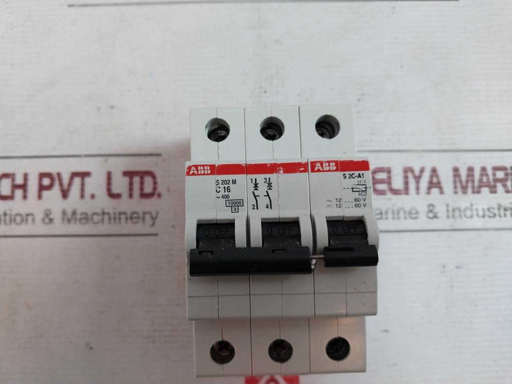 Abb S 202 M C 16 Miniature Circuit Breakers 12 60V 2Cd S200 909 R0001